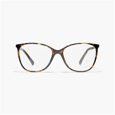 Square Eyeglasses Metal & Calfskin Dark Tortoise .